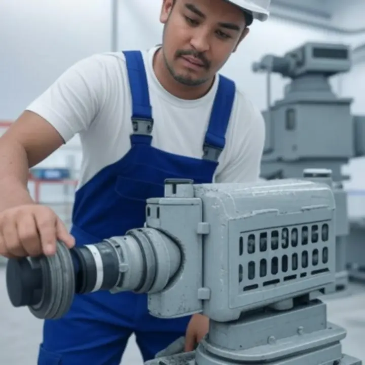 Nowoczesna linia przemysłowa po skutecznej naprawie