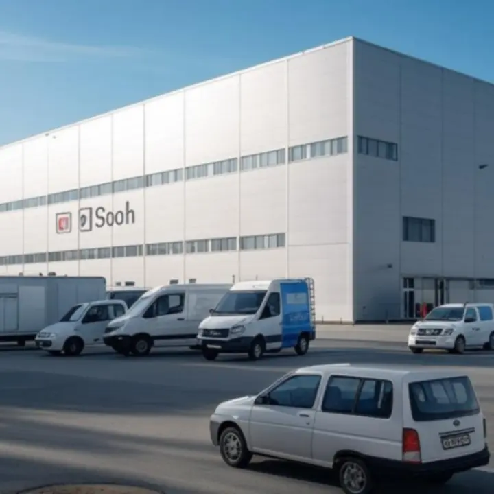 Elewacja nowoczesnego obiektu przemysłowego klienta